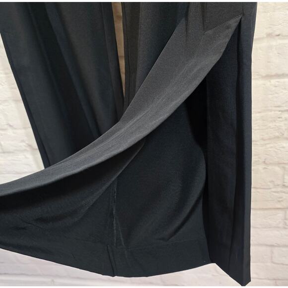 MO Soft Surroundings Black Flare Full Length Pants NWT Sz M 10 12 Active Pull On - Picture 4 of 12